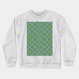 Green Veggie Skin Diamond Pattern Crewneck Sweatshirt